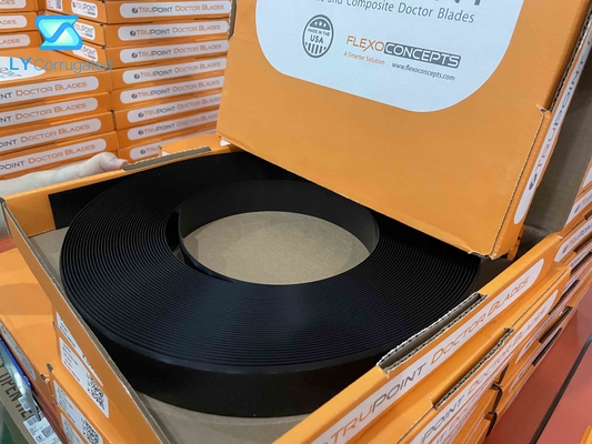 Doutor de selagem de raspagem Blade da tinta da elasticidade moderado das peças da máquina de impressão de Flexo do chanfro 30°