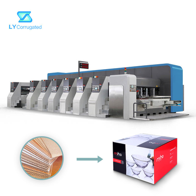 A impressora Slotter Machine Two do TUV Flexo colore 5000KG para a caixa de embalagem da caixa da caixa