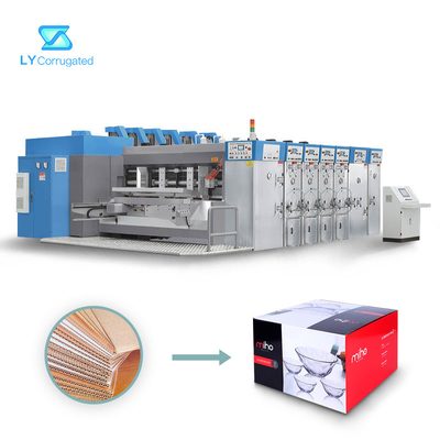 Impressora Slotter Machine de Flexo do alimentador da borda de ataque 3 PCes da cor 100/minuto