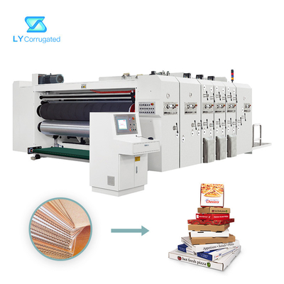Impressora Slotter do PLC Flexo, máquina de entalho e cortando imprimindo giratória