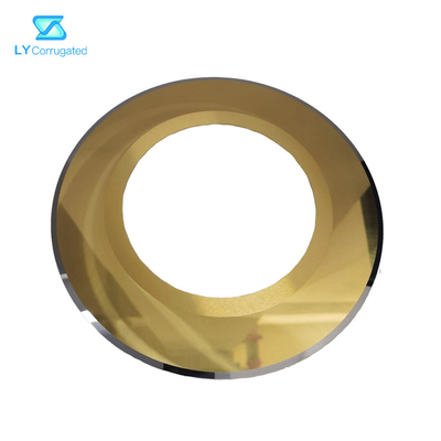 Lâmina circular de cartão ondulado de revestimento do cortador 240x32x1.2 do carboneto de tungstênio do ouro