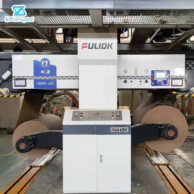 linha de produção máquina coladora do cartão ondulado de 2200mm do ondulador do controle do PLC