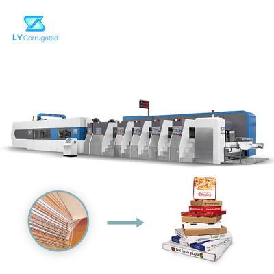 O PLC controla a impressora Slotter Machine de Flexo, máquina de embalagem giratória da caixa da caixa