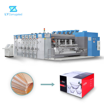 impressora Slotter Machine de 3600mm Flexo, máquina de impressão automática do PLC Flexo