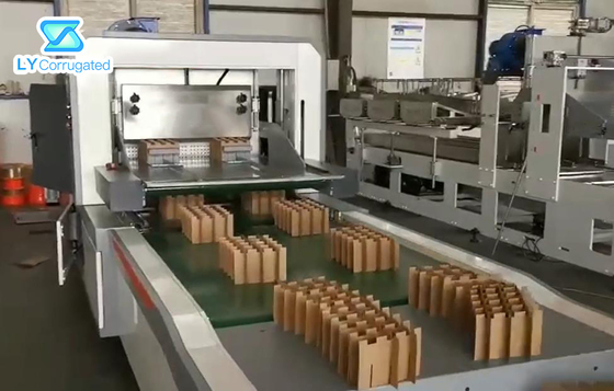 Ripa ondulada automática da máquina 7mm da cartonagem do PLC para montar